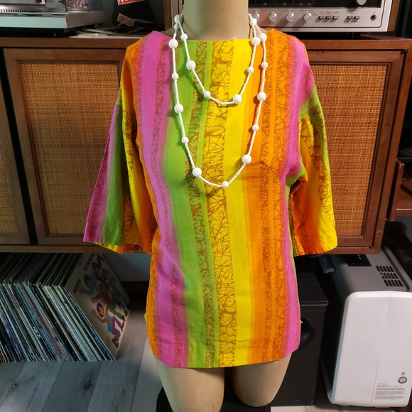 Vintage 1930s-1940s Zipup Blouse Sz Small - Picture 2 of 4